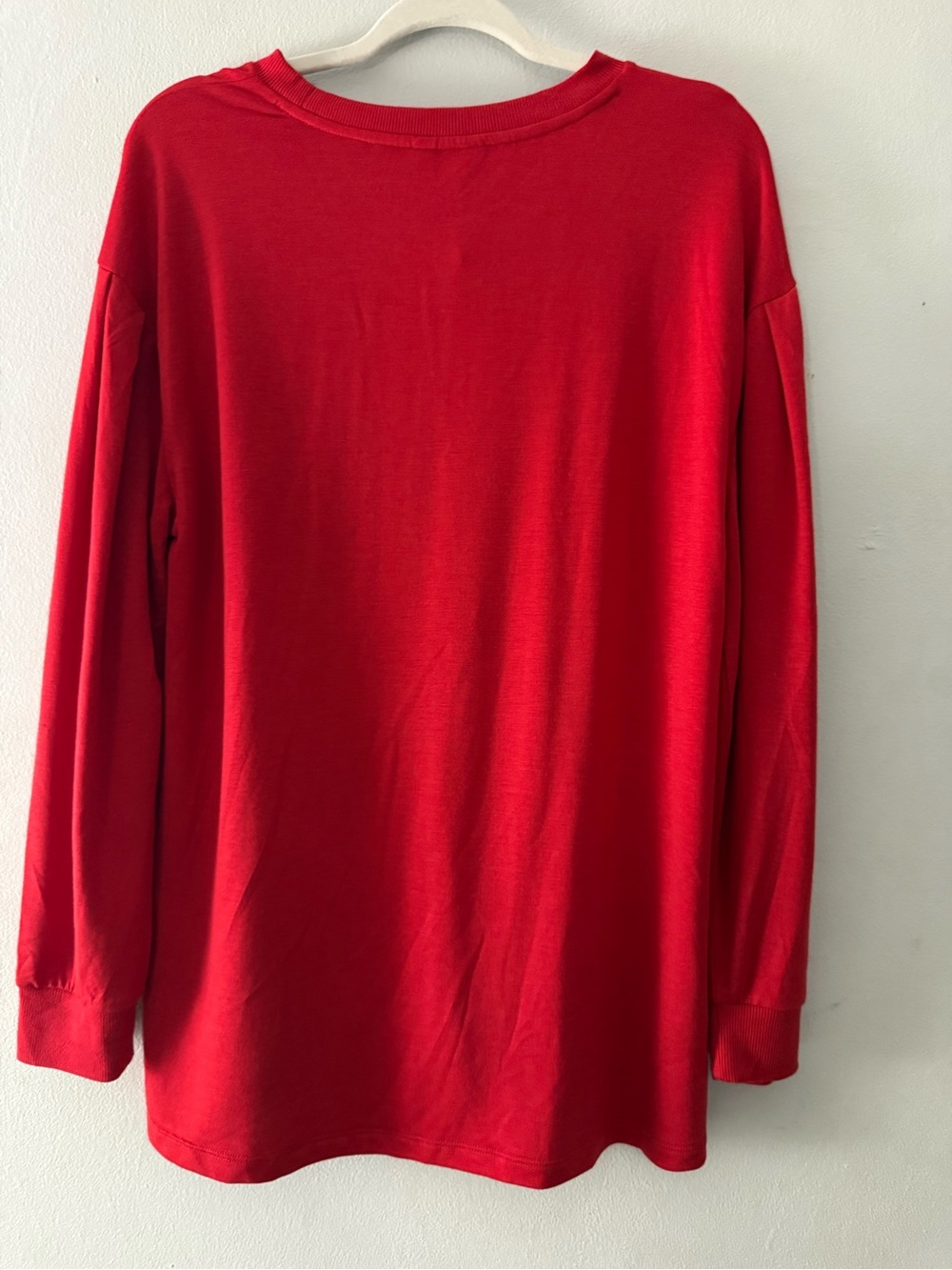 Crown & Ivy The Good Old Days Red Graphic Sweatshirt Top L NWT - Picture 3 of 8